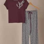 pijama longo manga curta