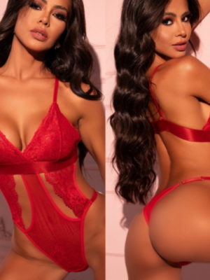 BODY TULE E RENDA SENSUAL  Ref.: 3092